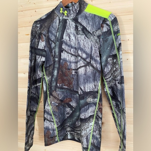 UNDER ARMOUR Compression Men’s Small Mossy Oak Treestand ColdGear Hunting Shirt - Picture 3 of 16